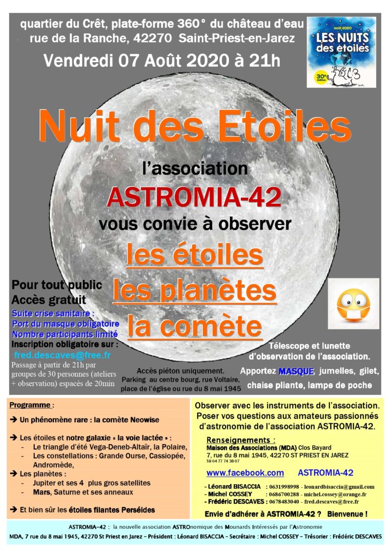 affiche-Nuit des étoiles 2020